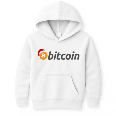 Bitcoin With Christmas Hat Funny Bitcoin With Santa Hat Funny Bitcoin Crypto Kids Hoodie