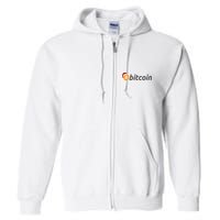 Bitcoin With Christmas Hat Funny Bitcoin With Santa Hat Funny Bitcoin Crypto Full Zip Hoodie
