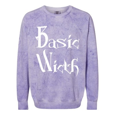 Basic Witch Costume Funny Gift Colorblast Crewneck Sweatshirt