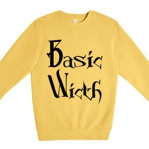 Basic Witch Costume Funny Gift Premium Crewneck Sweatshirt