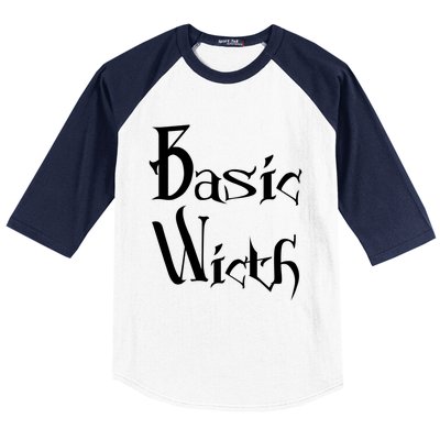 Basic Witch Costume Funny Gift Baseball Sleeve Shirt