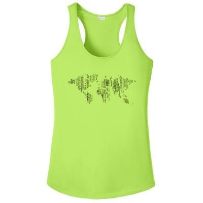 Binary World Computer Coding Programmer Ladies PosiCharge Competitor Racerback Tank