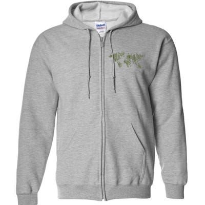 Binary World Computer Coding Programmer Full Zip Hoodie