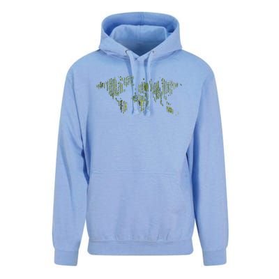 Binary World Computer Coding Programmer Unisex Surf Hoodie