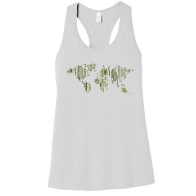 Binary World Computer Coding Programmer Women's Racerback Tank