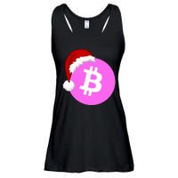 Bitcoin With Christmas Hat Funny Bitcoin Crypto Funny Bitcoin With Santa Hat Ladies Essential Flowy Tank