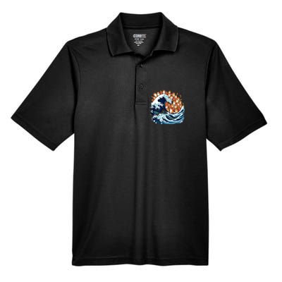 Blue Wave Cat For Kamala Harris Men's Origin Performance Pique Polo