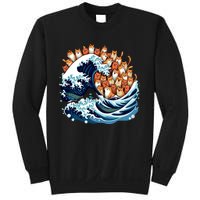 Blue Wave Cat For Kamala Harris Sweatshirt