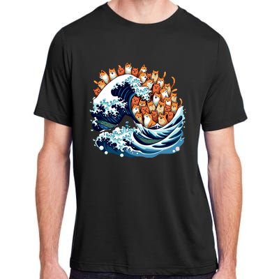 Blue Wave Cat For Kamala Harris Adult ChromaSoft Performance T-Shirt