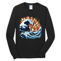 Blue Wave Cat For Kamala Harris Tall Long Sleeve T-Shirt