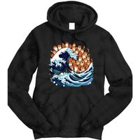 Blue Wave Cat For Kamala Harris Tie Dye Hoodie