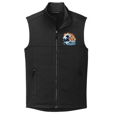 Blue Wave Cat For Kamala Harris Collective Smooth Fleece Vest