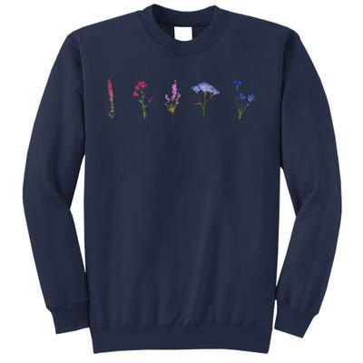 Bisexual Wildflowers Cute Pride Flowers Sweatshirt