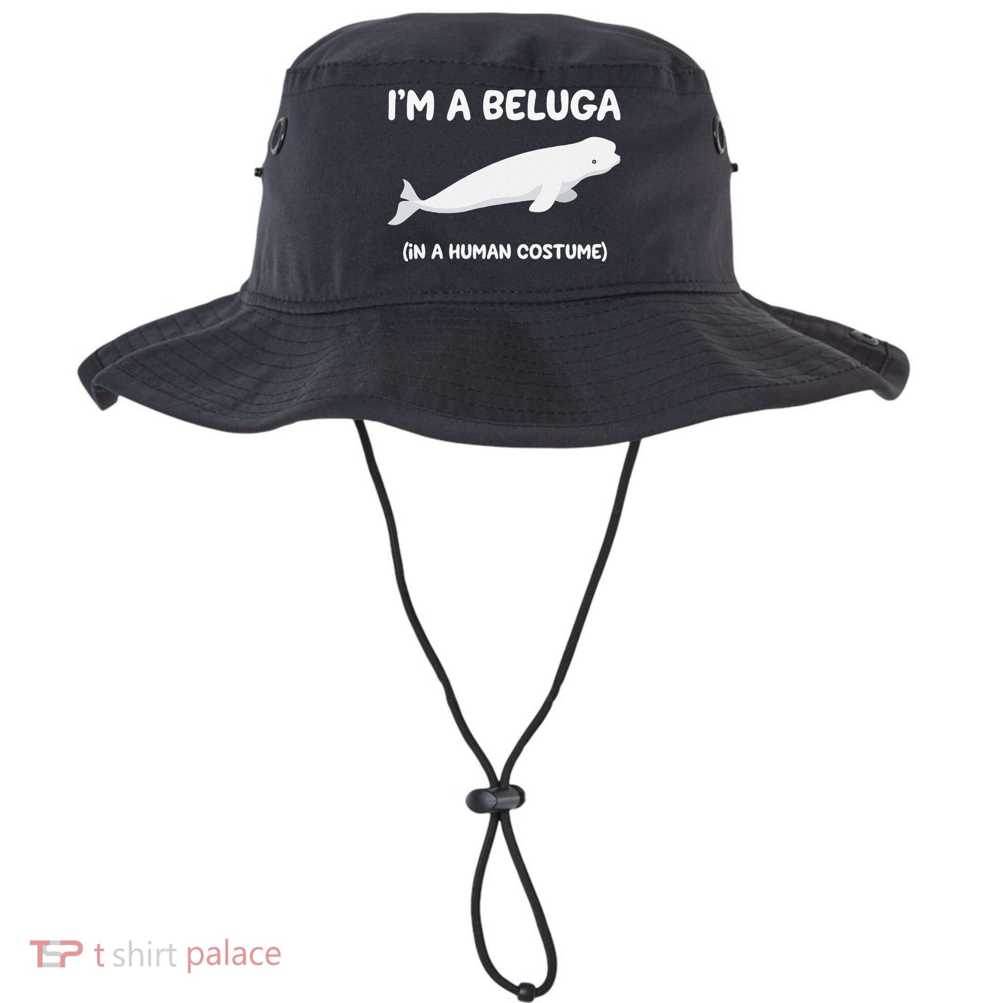Beluga Whale Costume I'm A Beluga In A Human Costume Funny Bucket Hat