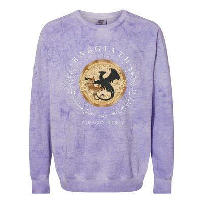 Basgiath War College Fourth Wing Dragon Rider Colorblast Crewneck Sweatshirt