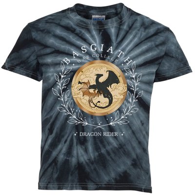 Basgiath War College Fourth Wing Dragon Rider Kids Tie-Dye T-Shirt