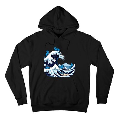 Blue Wave Cats For Kamala Harris Hoodie