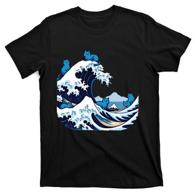 Blue Wave Cats For Kamala Harris T-Shirt