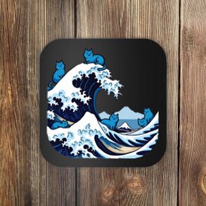 Blue Wave Cats For Kamala Harris Coaster