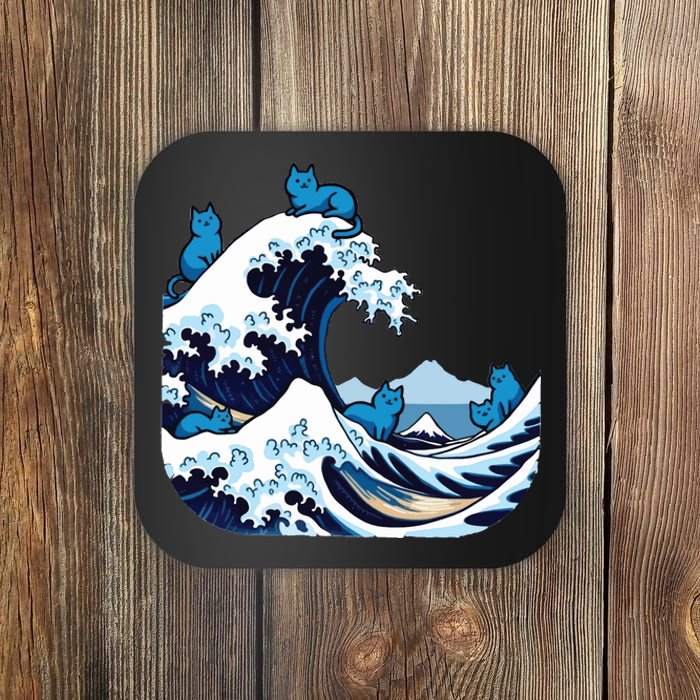 Blue Wave Cats For Kamala Harris Coaster