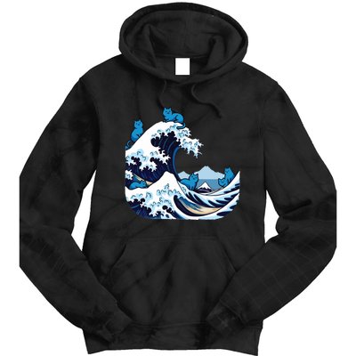 Blue Wave Cats For Kamala Harris Tie Dye Hoodie