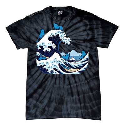 Blue Wave Cats For Kamala Harris Tie-Dye T-Shirt