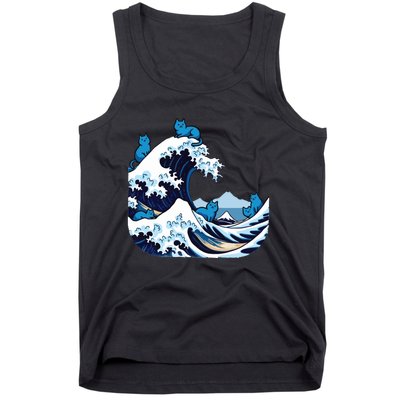 Blue Wave Cats For Kamala Harris Tank Top