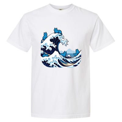 Blue Wave Cats For Kamala Harris Garment-Dyed Heavyweight T-Shirt