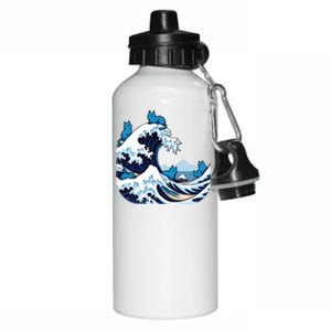 Blue Wave Cats For Kamala Harris Aluminum Water Bottle