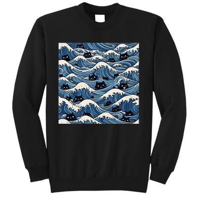 Blue Wave Cat Ladies For Kamala Harris President 2024 Gift Sweatshirt