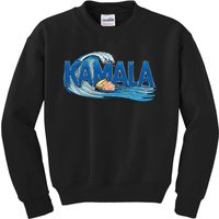 Blue Wave Cats For Kamala Funny Trump For Ladies For Guy Kids Sweatshirt