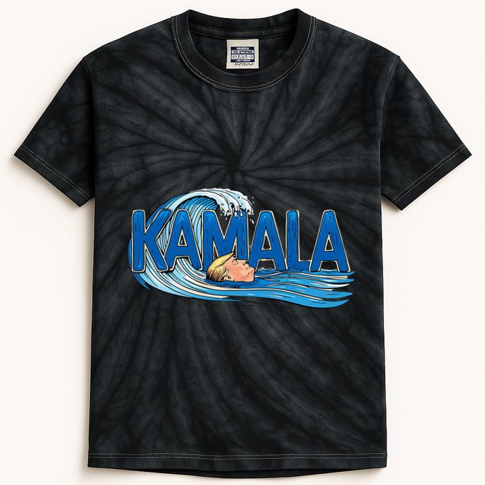 Blue Wave Cats For Kamala Funny Trump For Ladies For Guy Kids Tie-Dye T-Shirt