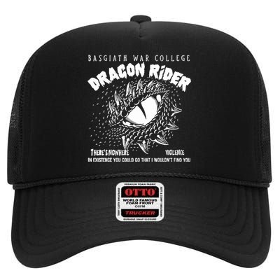 Basquiat War College Dragon Ride High Crown Mesh Back Trucker Hat