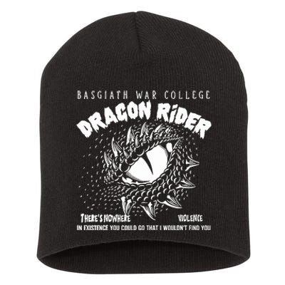 Basquiat War College Dragon Ride Short Acrylic Beanie