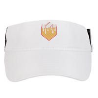 Baseball Waffle Cone Home Plate With Ice Cream Drip Adult Drive Performance Visor