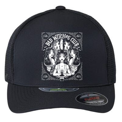 Bad Witches Club Horror Flexfit Unipanel Trucker Cap