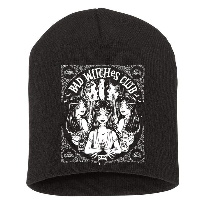 Bad Witches Club Horror Short Acrylic Beanie