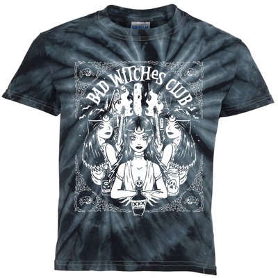 Bad Witches Club Horror Kids Tie-Dye T-Shirt