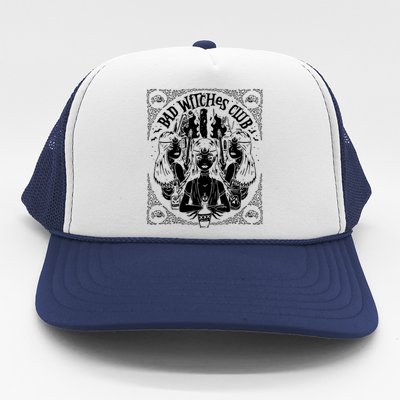 Bad Witches Club Horror Trucker Hat