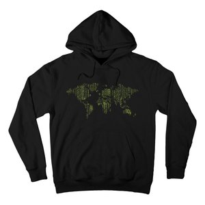 Binary World Computer Coding Programmer Hoodie