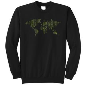 Binary World Computer Coding Programmer Sweatshirt