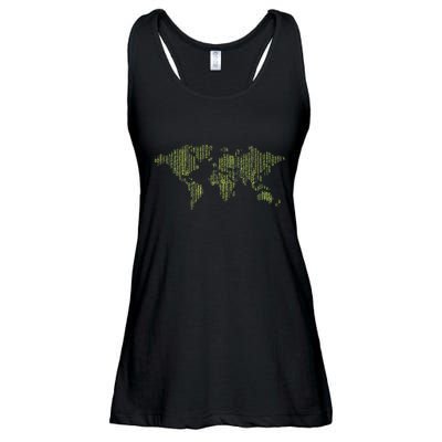 Binary World Computer Coding Programmer Ladies Essential Flowy Tank