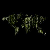 Binary World Computer Coding Programmer Wool Snapback Cap