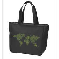 Binary World Computer Coding Programmer Zip Tote Bag