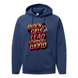 Black Will Change The World Black History Month Great Gift Performance Fleece Hoodie