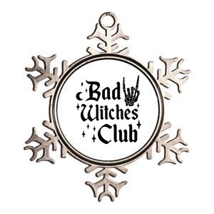 Bad Witches Club Funny Witchy Halloween Costume Wiccan Gift Metallic Star Ornament