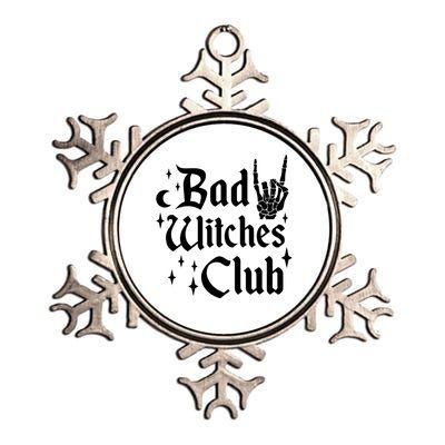 Bad Witches Club Funny Witchy Halloween Costume Wiccan Gift Metallic Star Ornament