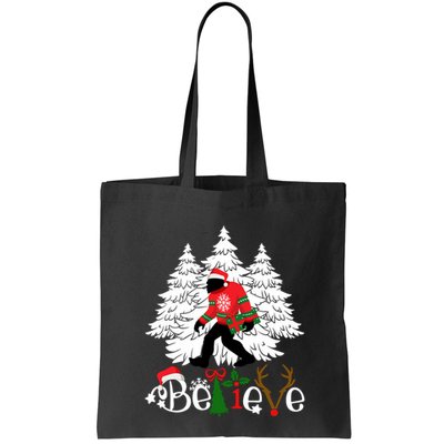 Bigfoot Wearing Christmas Pajamas Sasquatch And Xmas Tree Long Sleeve Bag