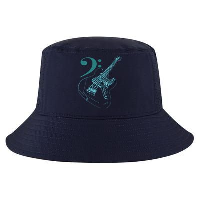 Bass With Clef Neon For Bassists Bass Player Cool Comfort Performance Bucket Hat