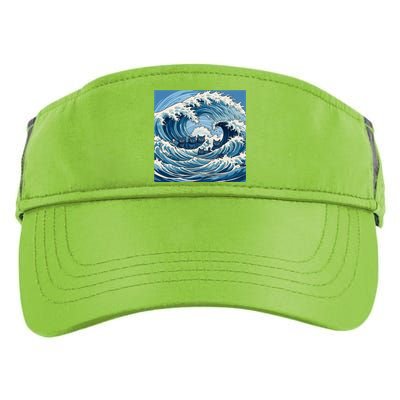 Blue Wave Cat Ladies For Kamala Harris President 2024 Gift Adult Drive Performance Visor